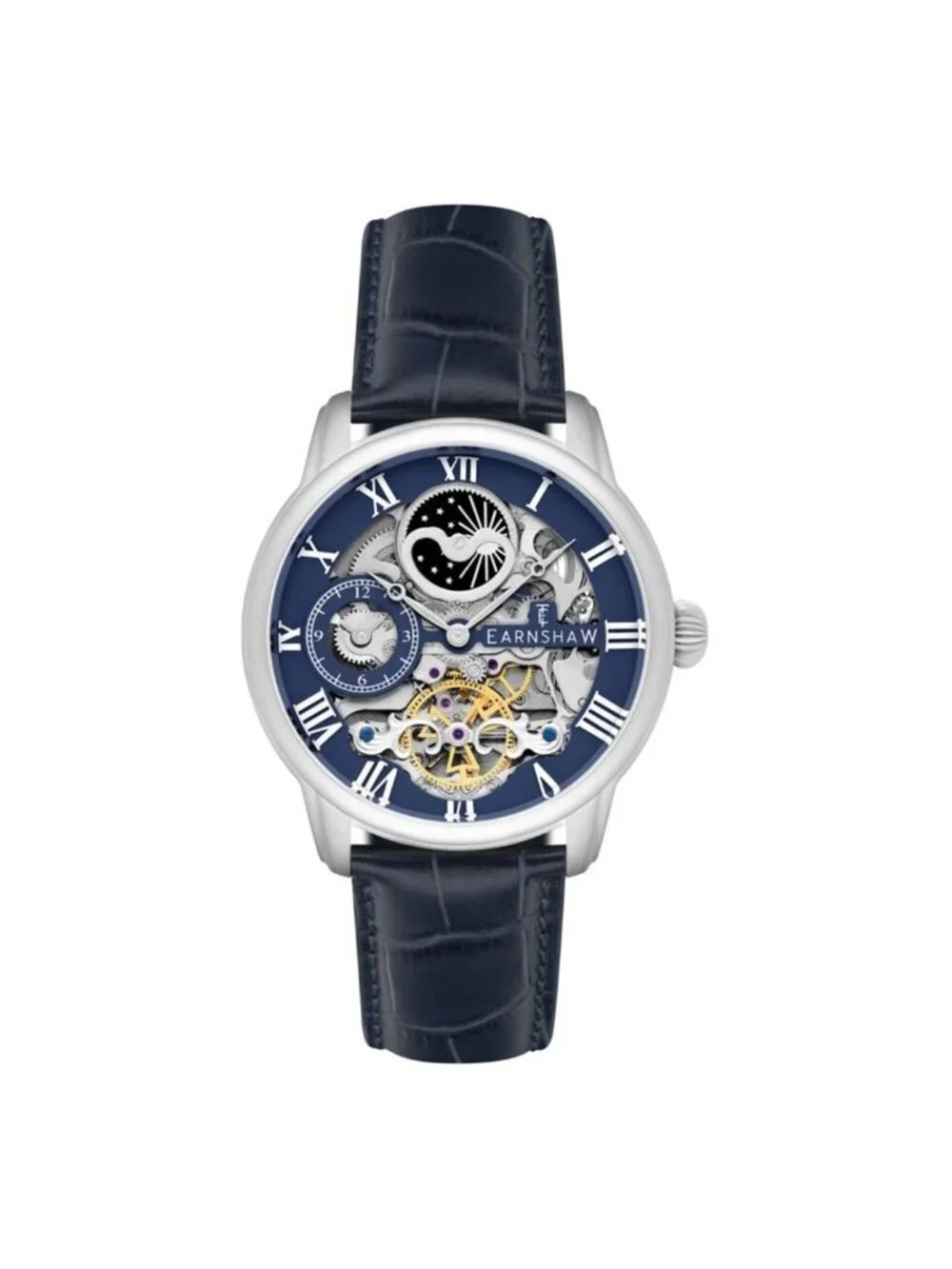 NWT Thomas Earnshaw Longitude Blue Dial Men's Watch
